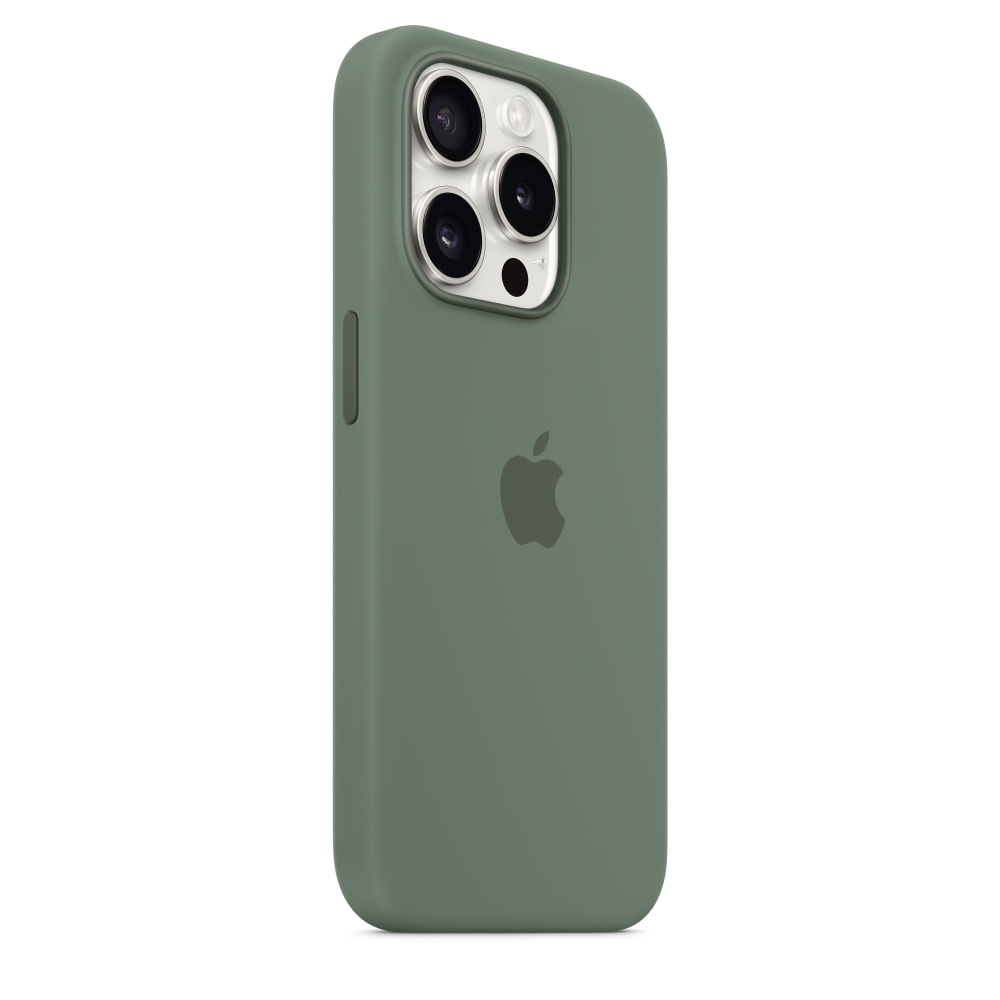 Силиконовый чехол Apple iPhone 15 Pro Silicone Case with MagSafe - Cypress (MT1J3ZM/A) для iPhone 15 Pro