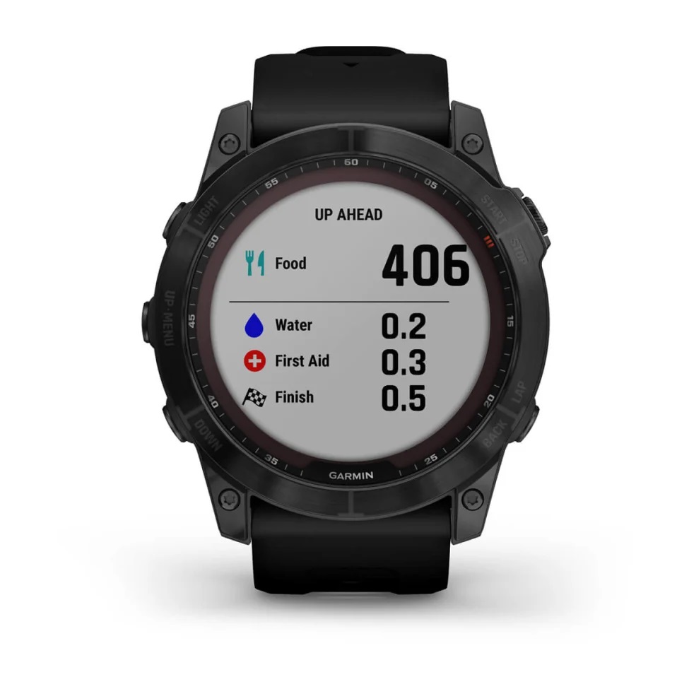Умные часы Garmin fenix 7X – Sapphire Solar Edition Black DLC Titanium with Black Band (010-02541-23)