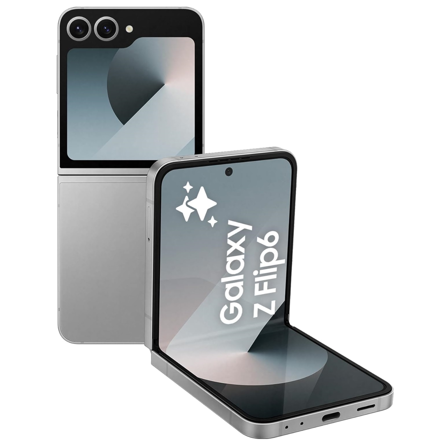 Смартфон Samsung Galaxy Z Flip6 12/256 ГБ, Dual: nano SIM + eSIM, Silver Shadow