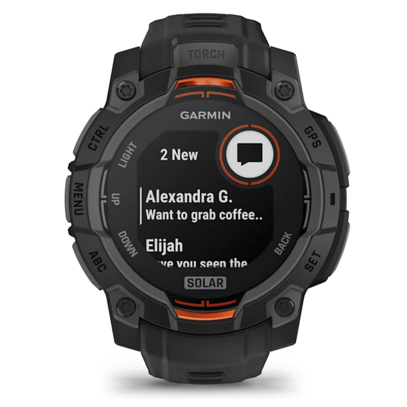 Умные часы Garmin Instinct 3 – 45 mm, Solar Black with black band (010-02934-00)