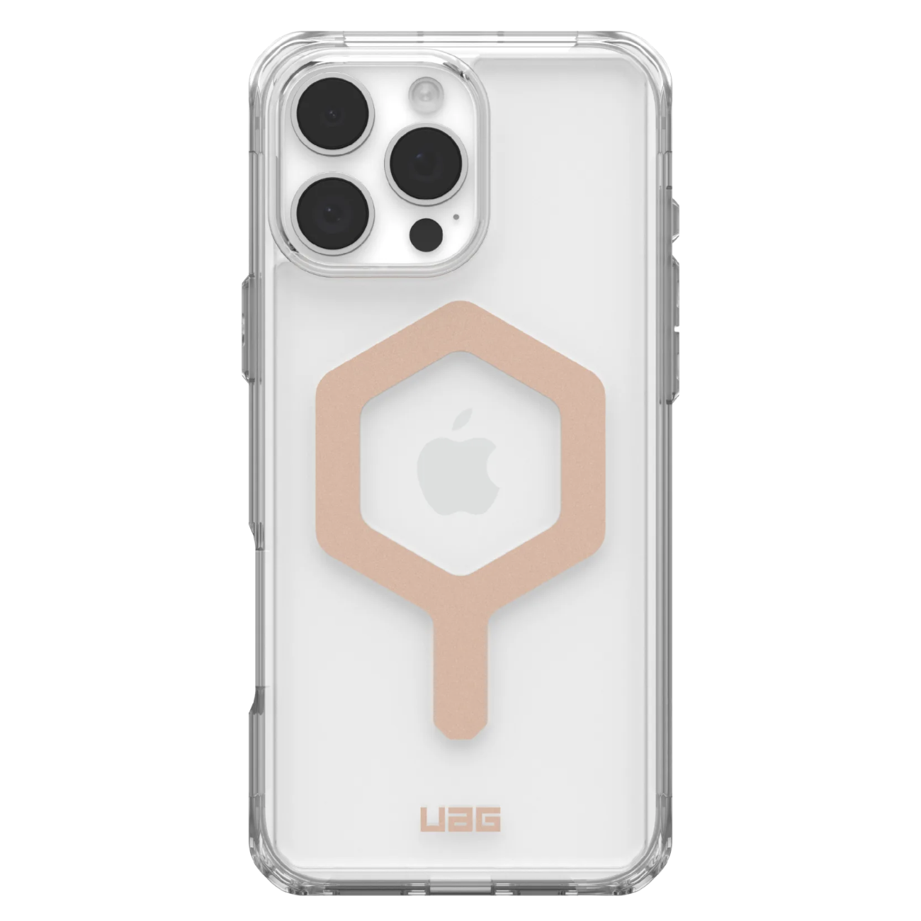 Противоударный защитный чехол UAG Plyo MagSafe для iPhone 16 Pro Max Ice/Rose Gold