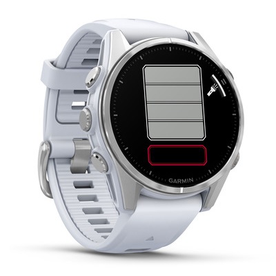 Умные часы Garmin fenix 8 – 43 mm AMOLED Silver with Whitestone Silicone band (010-02903-00)