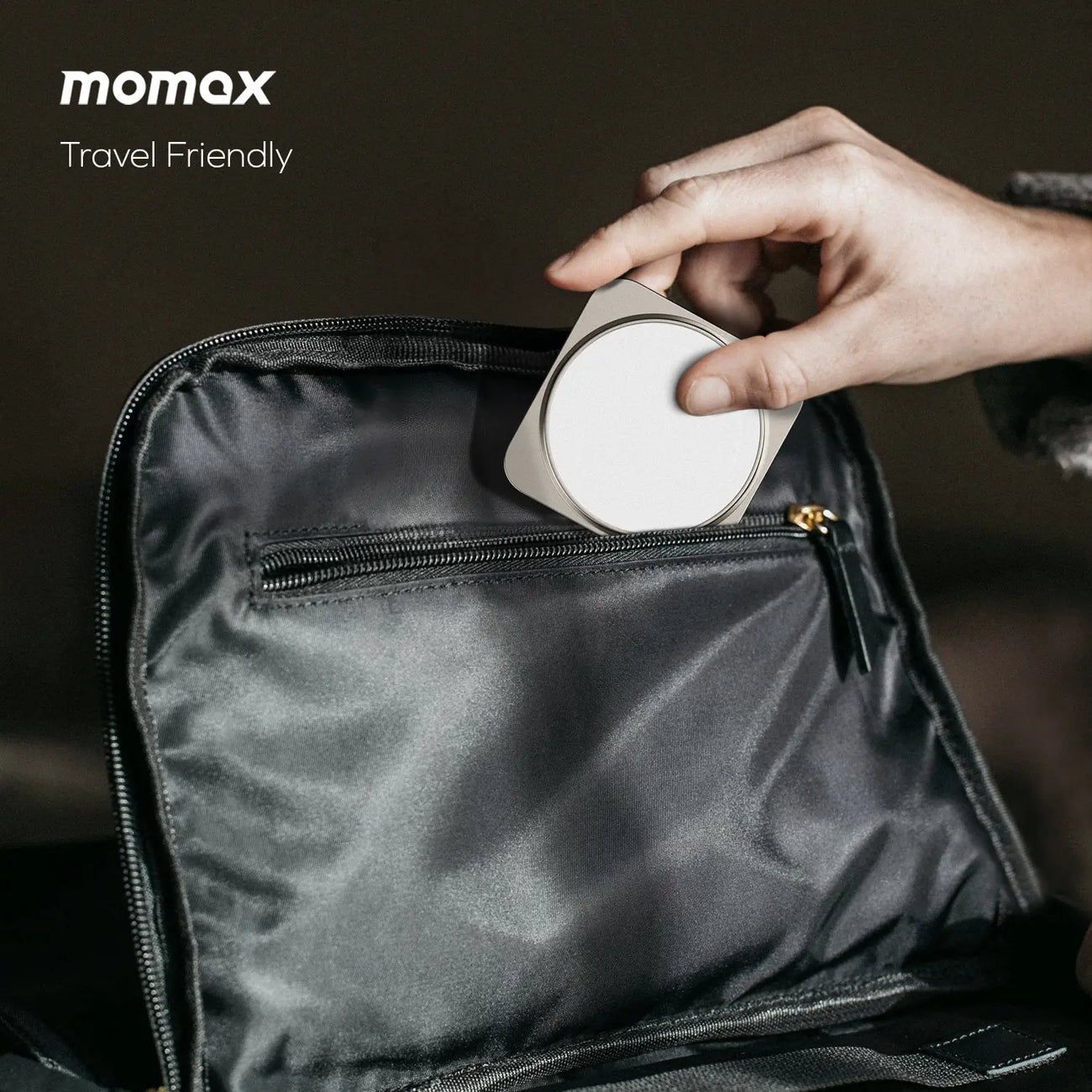 Беспроводное зарядное устройство Momax Q2. Mag Go 3-in-1 Foldable Qi2 15W Magnetic Wireless Total 25W Sandstone