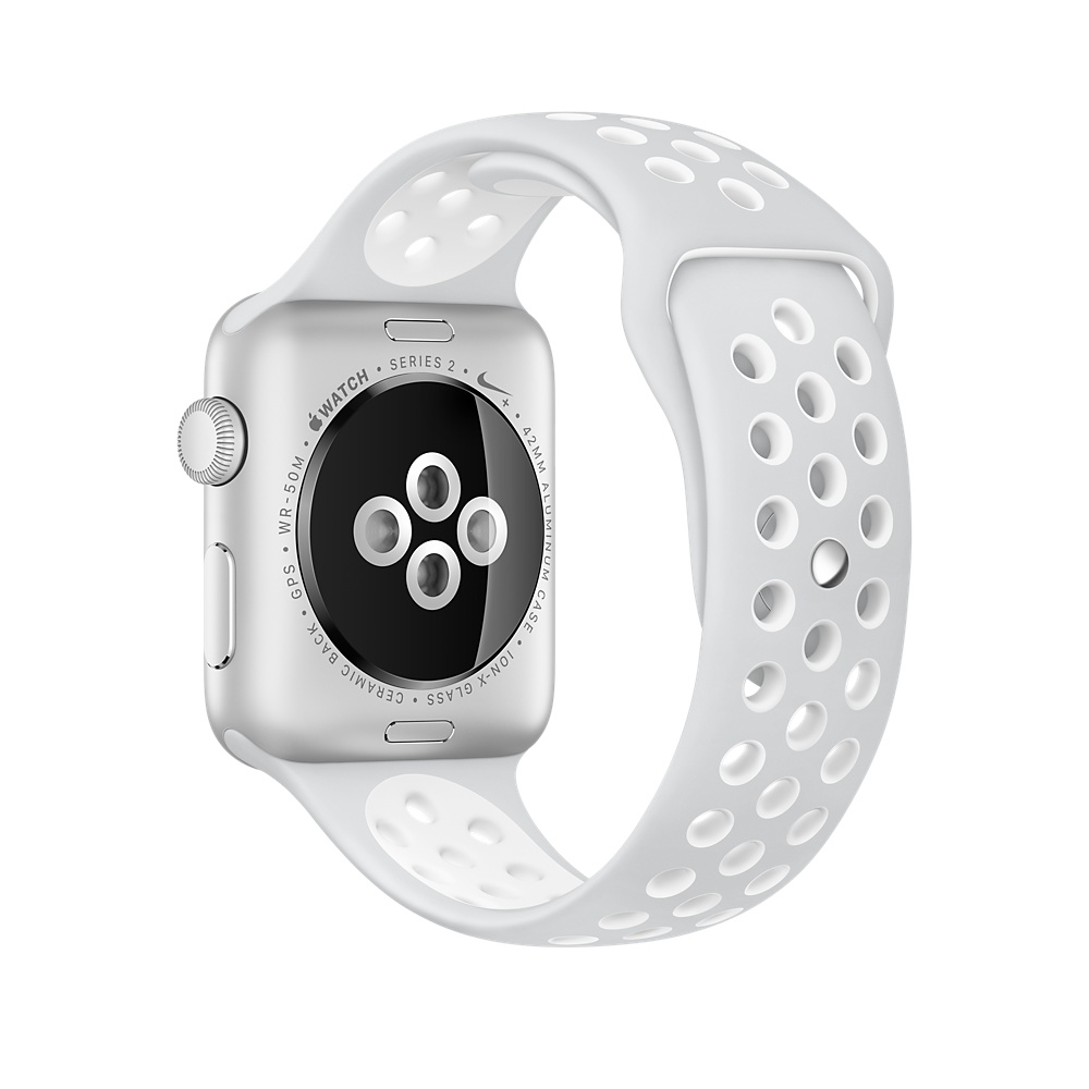 Часы Apple Watch Series 2 42mm (Silver Aluminum Case with Platinum White Nike Sport Band)