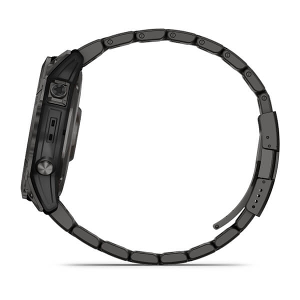 Умные часы Garmin fenix 7X – Sapphire Solar Edition Carbon Grey DLC Titanium with Carbon Grey DLC Vented Titanium Band (010-02541-27)