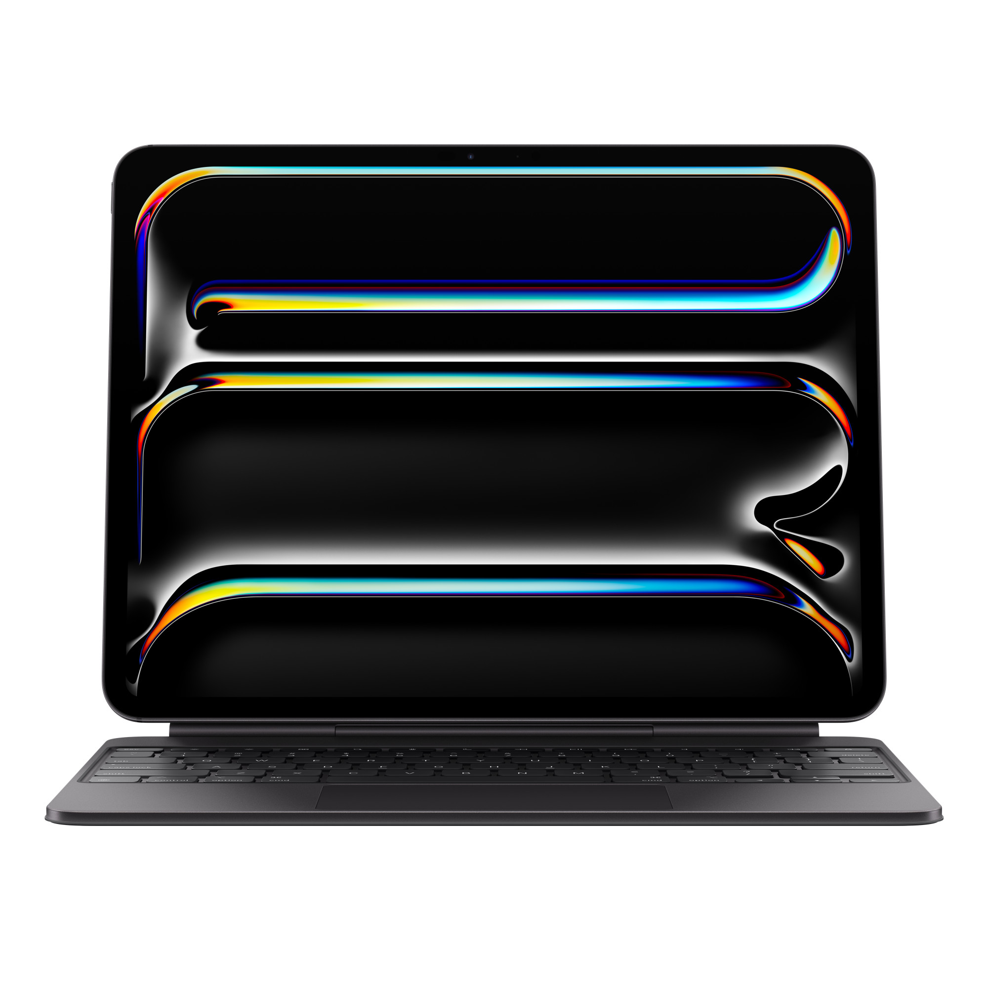 Чехол-клавиатура Apple Magic Keyboard для iPad Pro 13 (2024) Black (MWR53) кириллица (лазерная гравировка) + QWERTY
