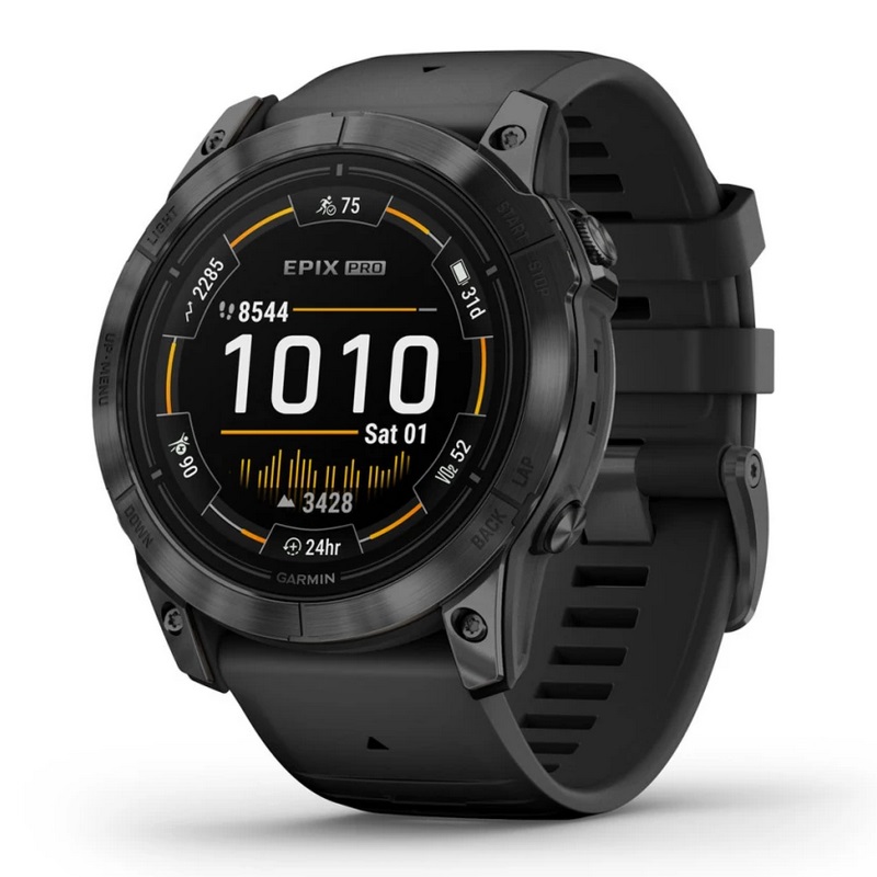 Умные часы Garmin epix Pro (Gen 2) – Standard Edition - 51 mm Slate Grey with Black Band (010-02804-21)