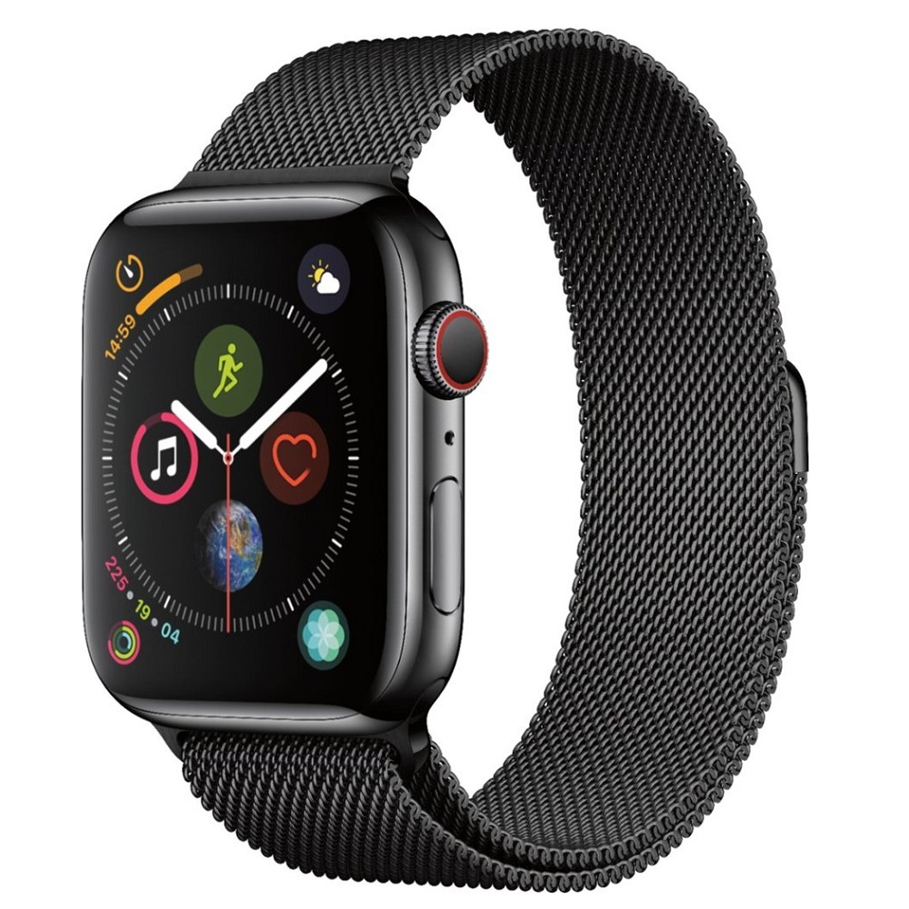 Часы Apple Watch Series 4 GPS + Cellular 44mm (Space Black Stainless Steel Case with Space Black Milanese Loop Stainless Steel) (MTV62)