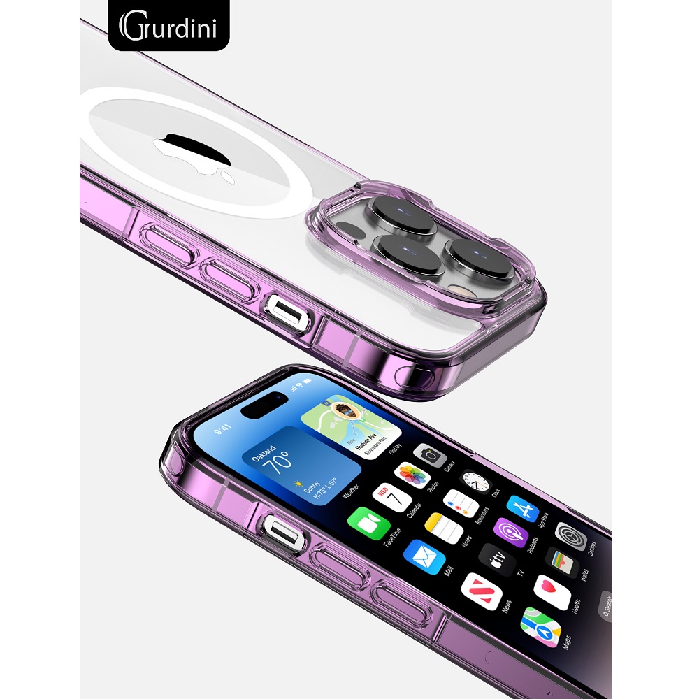 Чехол Gurdini Alba Series with Magsafe Clear для iPhone 14 Pro Max
