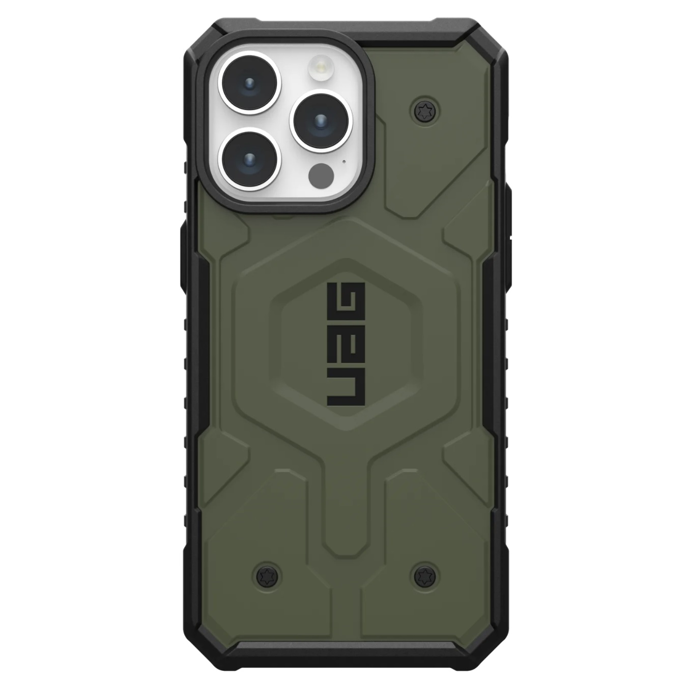 Противоударный защитный чехол UAG Pathfinder MagSafe для iPhone 15 Pro Max (6.7) Olive Drab