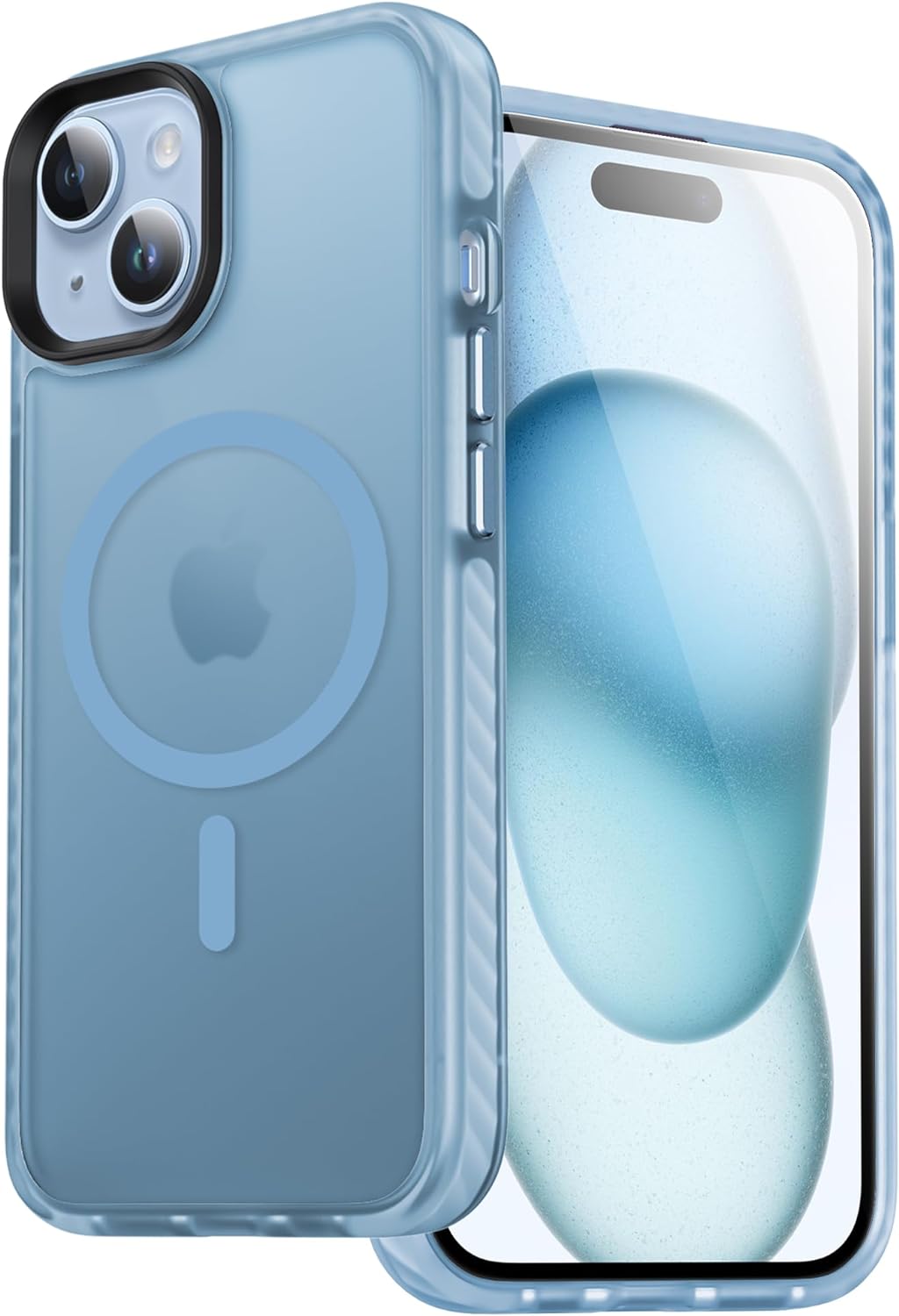 Чехол Gurdini Nano Series with Magsafe Blue для iPhone 15 Plus