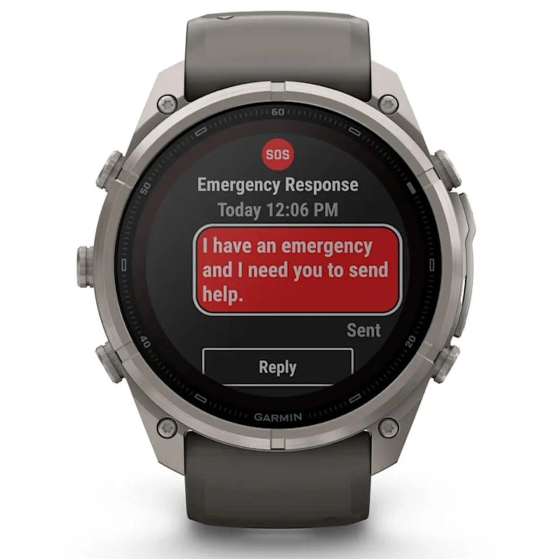 Умные часы Garmin fenix 9 Pro - 51 mm inReach Solar Titanium with Pebble Grey Silicone Band (010-04339-01)