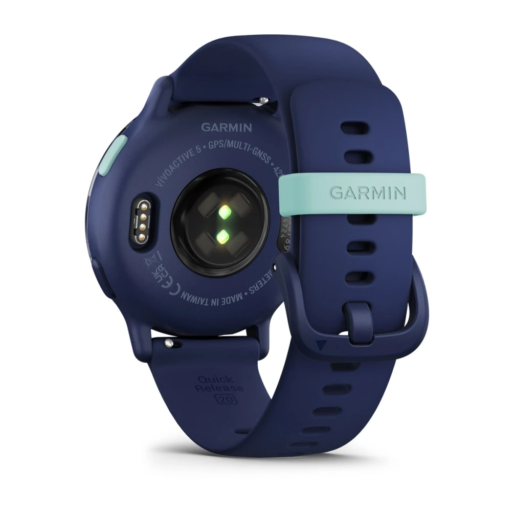 Умные часы Garmin vivoactive 5 Metallic navy Aluminium bezel with navy case and silicone band (010-02862-12)
