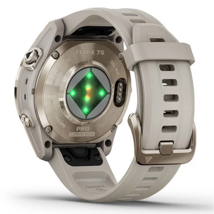 Умные часы Garmin fenix 7S Pro – Sapphire Solar Edition Soft Gold with Light Sand Band (010-02776-15)