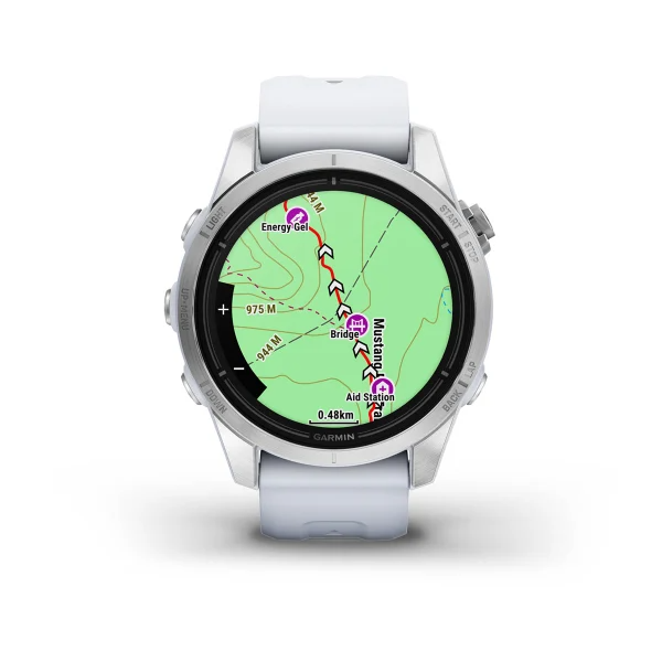 Умные часы Garmin epix Pro (Gen 2) – Standard Edition - 42 mm Silver with Whitestone Band (010-02802-01)