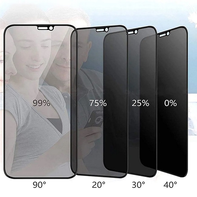 Защитное стекло Remax 2.5D Full Cover Black (Приватное) для iPhone 15 Pro Max