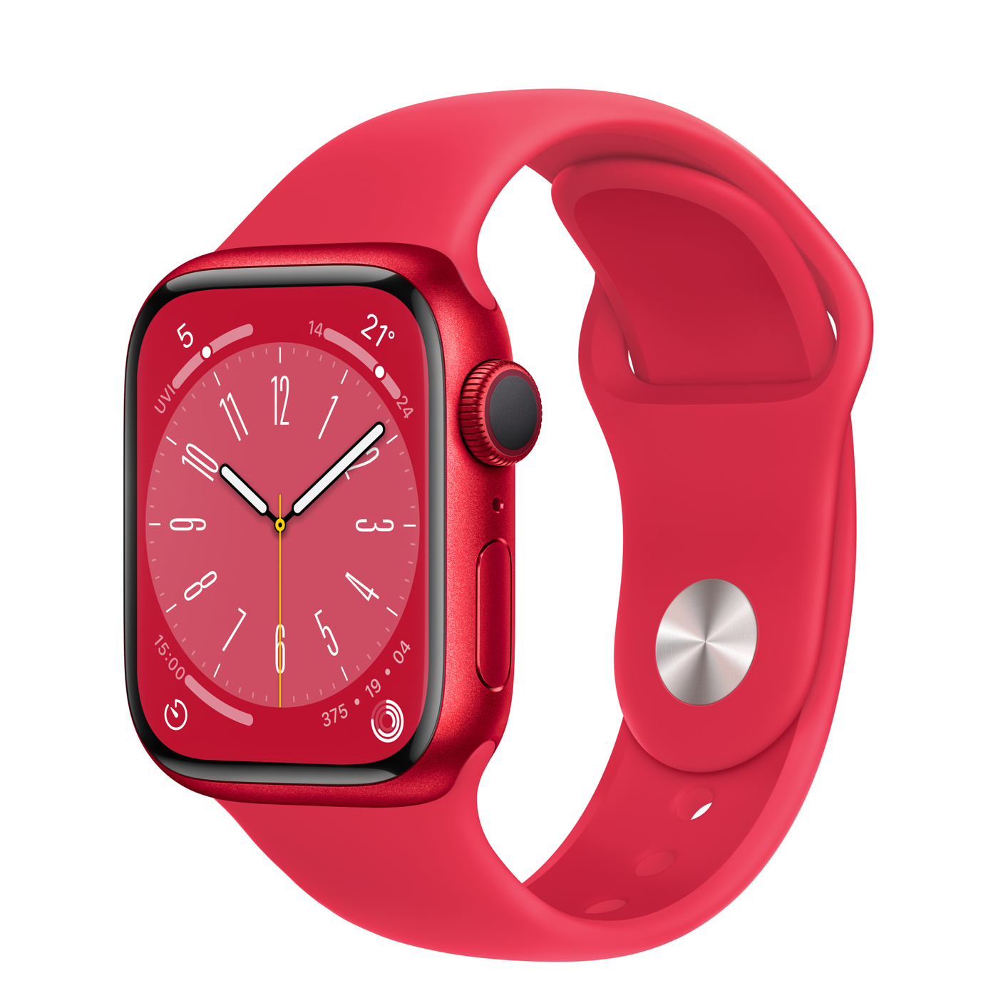 Умные часы Apple Watch Series 8 41 мм Aluminium Case, Red S/M Sport Band