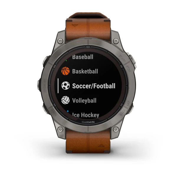 Умные часы Garmin fenix 7 Pro – Sapphire Solar Edition Titanium with Chestnut Leather Band (010-02777-30)