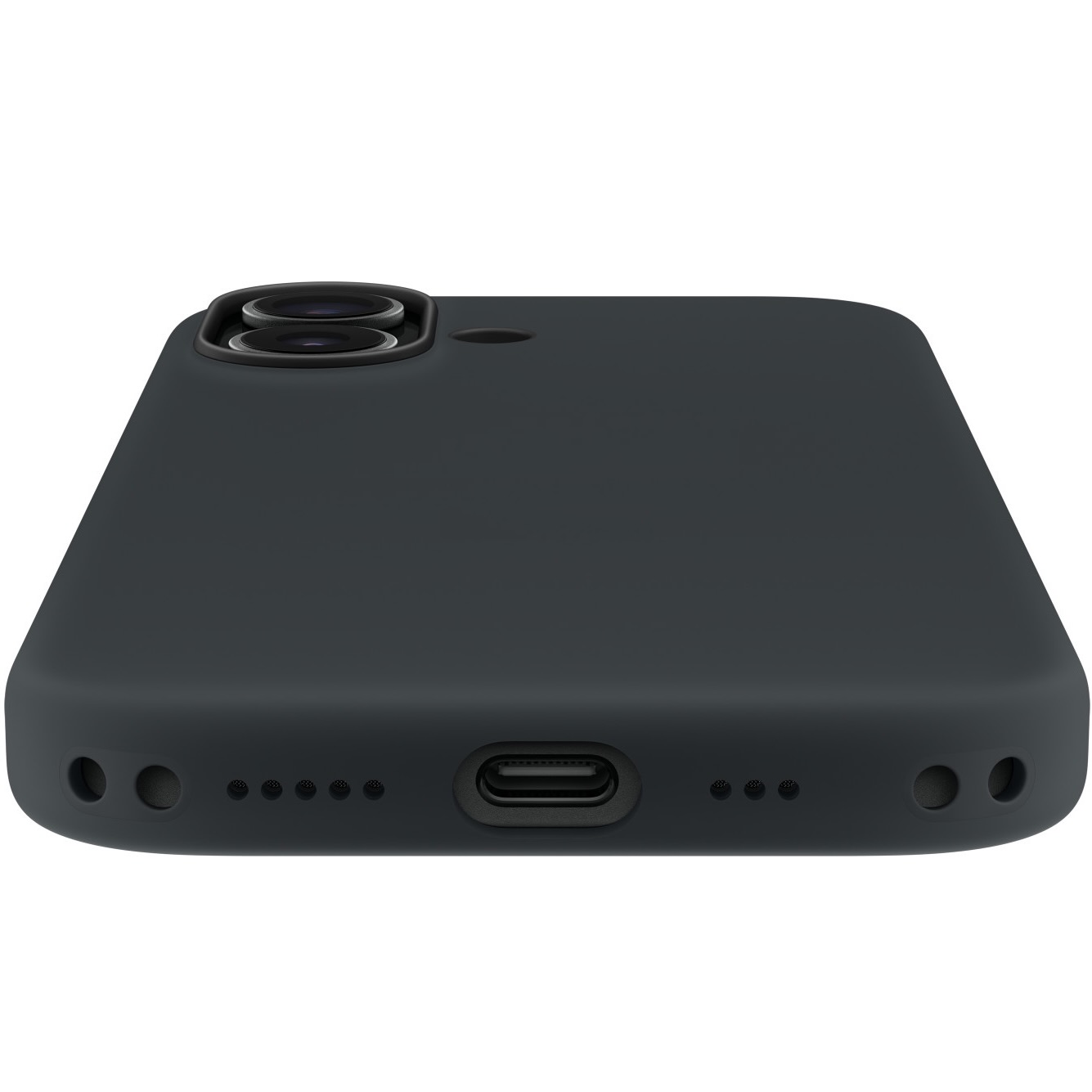 Силиконовый чехол Naturally Silicone Case with MagSafe Black для iPhone 17