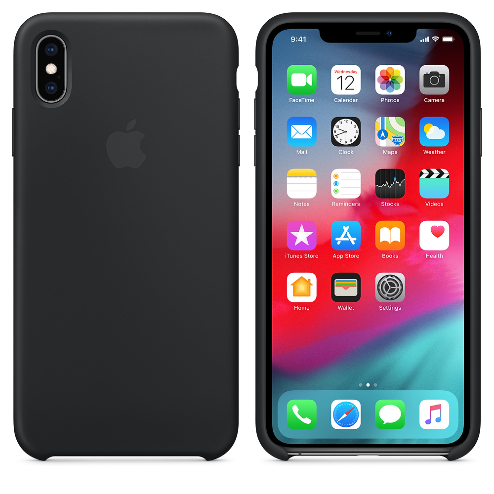 Силиконовый чехол Apple iPhone XS Max Silicone Case - Black (MRWE2ZM/A) для iPhone XS Max