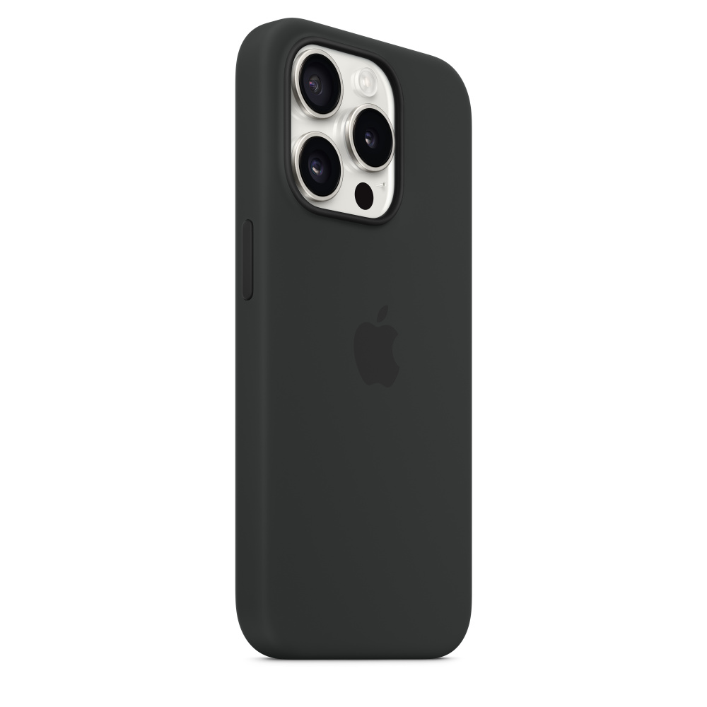 Силиконовый чехол Apple iPhone 15 Pro Silicone Case with MagSafe - Black (MT1A3ZM/A) для iPhone 15 Pro