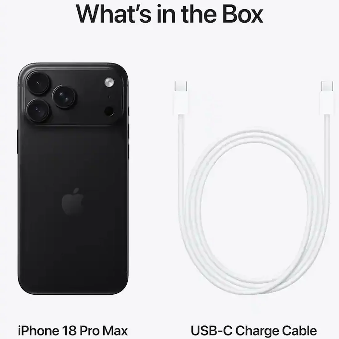 Смартфон Apple iPhone 18 Pro Max 1TB Black (nano SIM + eSIM)