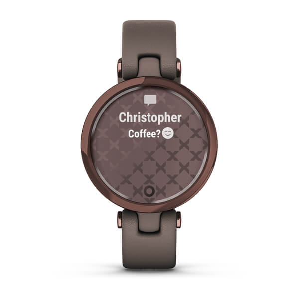 Умные часы Garmin Lily - Classic Edition Dark Bronze Bezel with Paloma Case and Italian Leather Band (010-02384-B0)