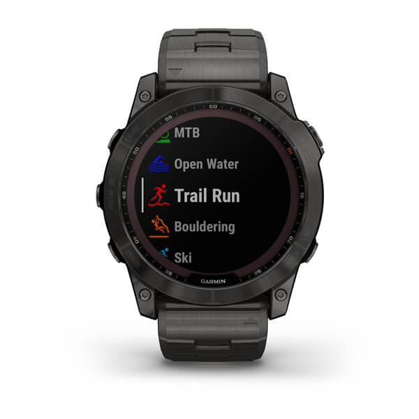 Умные часы Garmin fenix 7X – Sapphire Solar Edition Carbon Grey DLC Titanium with Carbon Grey DLC Vented Titanium Band (010-02541-27)