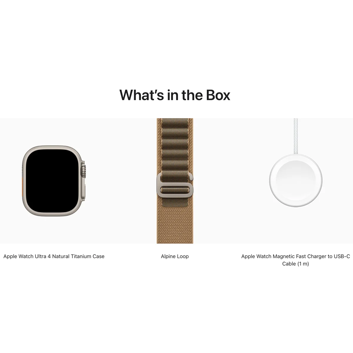 Умные часы Apple Watch Ultra 4 GPS + Cellular, 49mm Natural Titanium Case with Desert Alpine Loop - Small