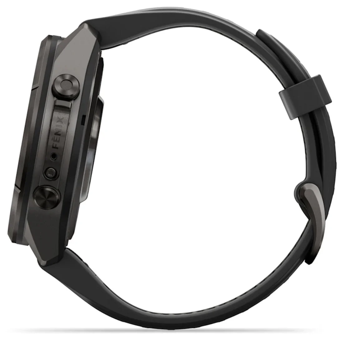 Умные часы Garmin fenix 9 Pro - 43 mm inReach Carbon Gray DLC Titanium with Black/Pebble Grey Silicone Band (010-04335-11)