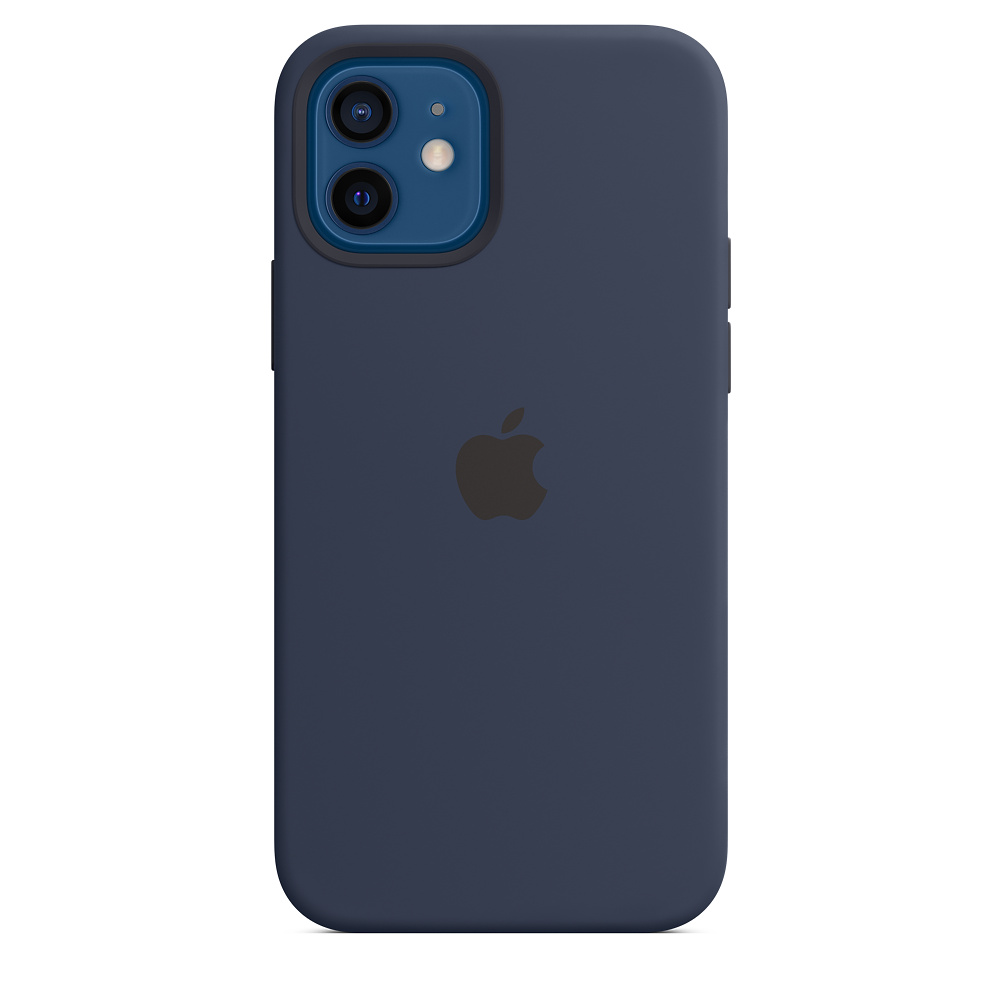 Силиконовый чехол Apple iPhone 12/12 Pro Silicone Case with MagSafe - Deep Navy (MHL43ZE/A) для iPhone 12/12 Pro