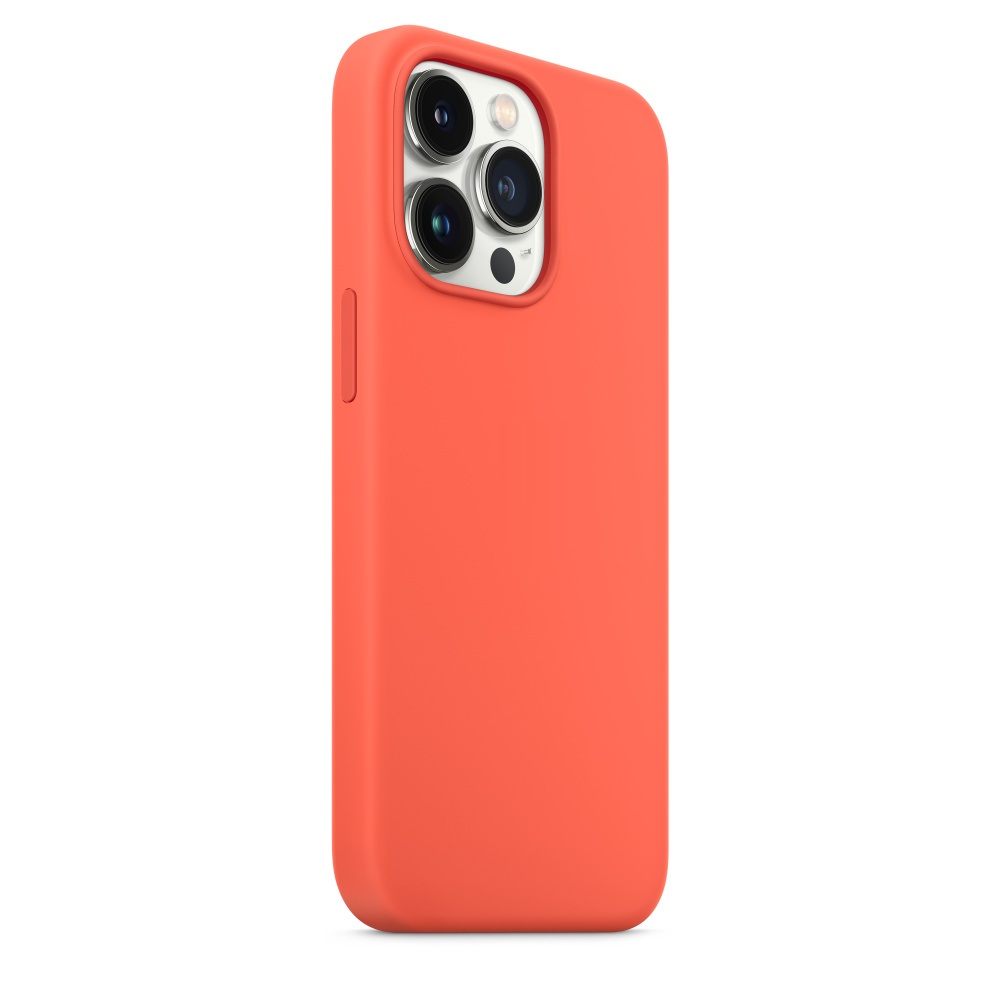 Силиконовый чехол Naturally Silicone Case with MagSafe Nectarine для iPhone 13 Pro