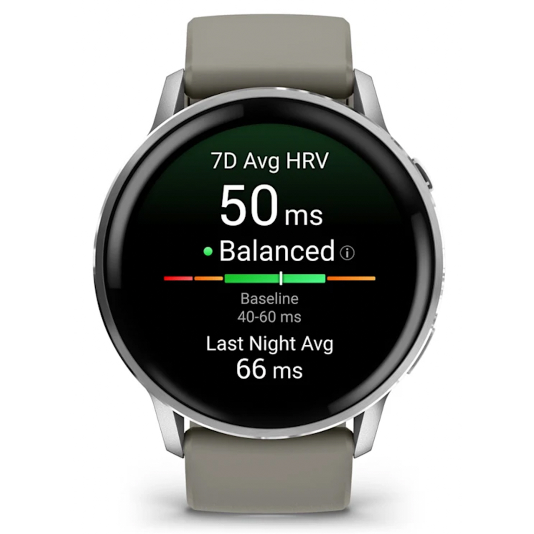 Умные часы Garmin Venu 4 - 45 mm Silver with Silver Grey Silicone Band (010-03014-01)