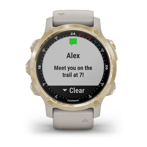 Умные часы Garmin Descent Mk2S Light Gold with Light Sand Silicone Band (010-02403-01)