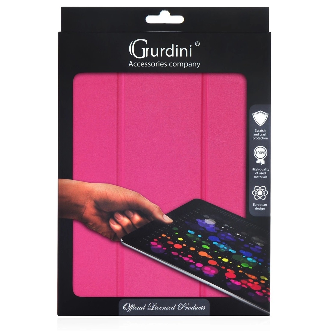 Чехол-книжка Gurdini Leather Series (pen slot) для iPad 10.2 (2019/2020) Magenta