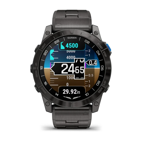 Умные часы Garmin D2 Mach 1 Pro Aviator smartwatch with vented titanium bracelet (010-02804-81)