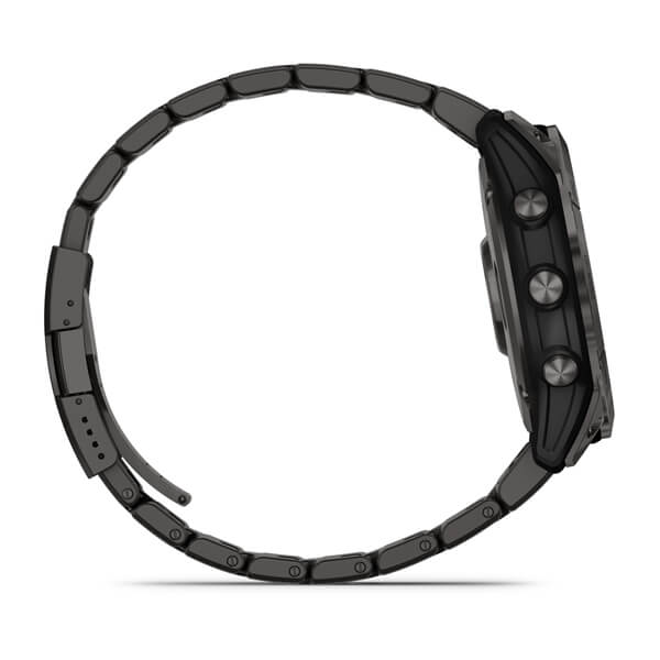 Умные часы Garmin fenix 7X – Sapphire Solar Edition Carbon Grey DLC Titanium with Carbon Grey DLC Vented Titanium Band (010-02541-27)