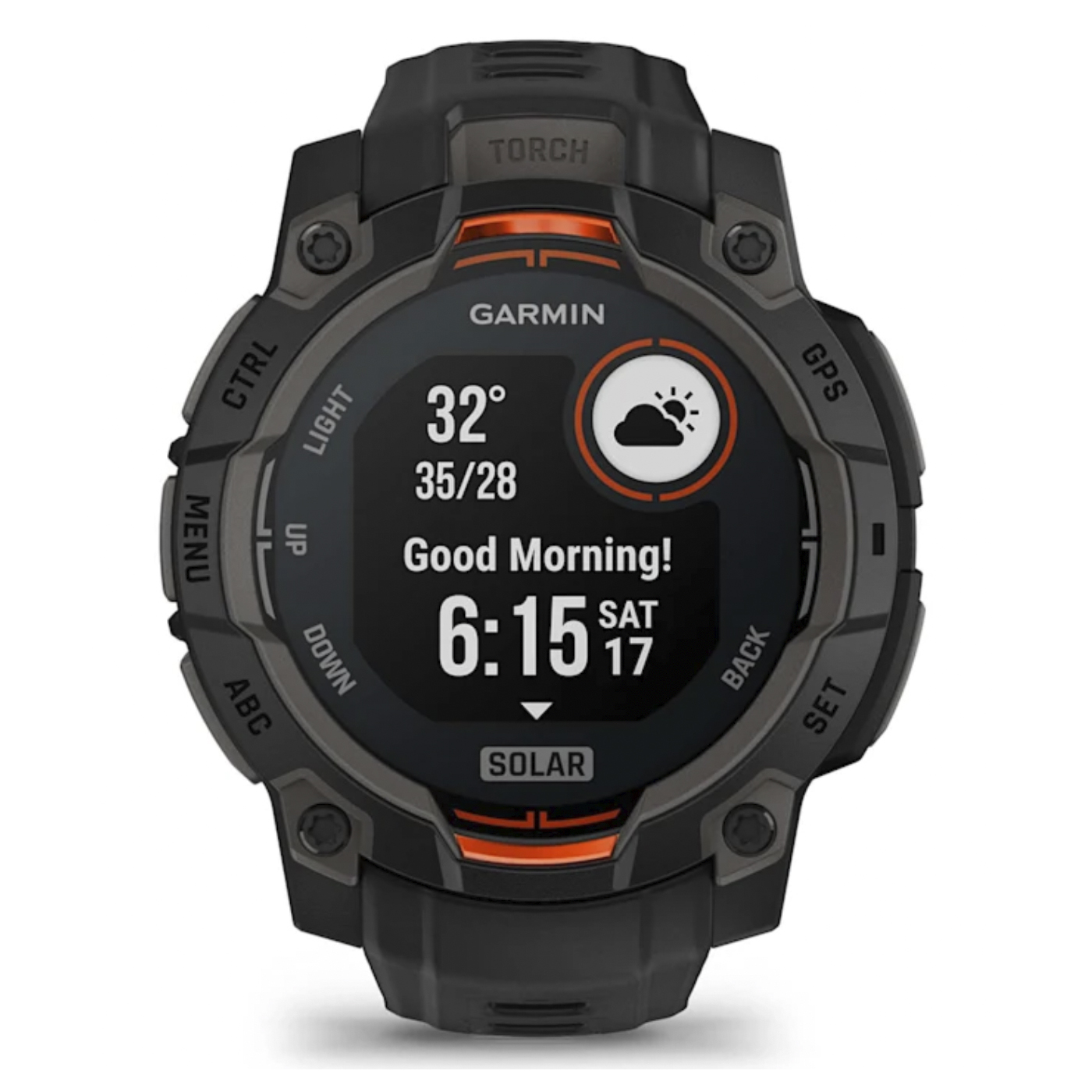 Умные часы Garmin Instinct 3 – 45 mm, Solar Black with black band (010-02934-00)