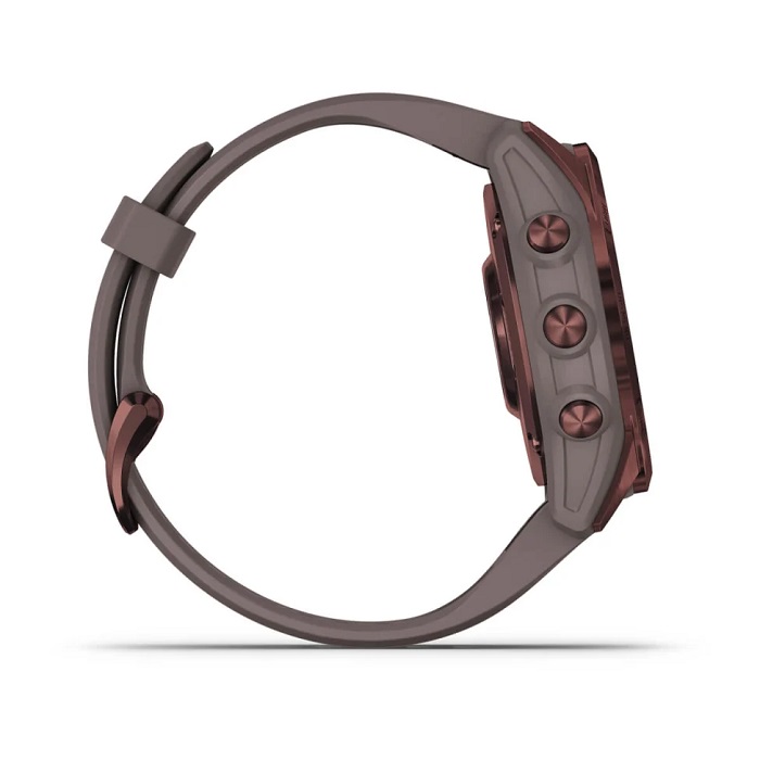 Умные часы Garmin fenix 7S – Sapphire Solar Edition Dark Bronze Titanium with Shale Grey Band (010-02539-29)
