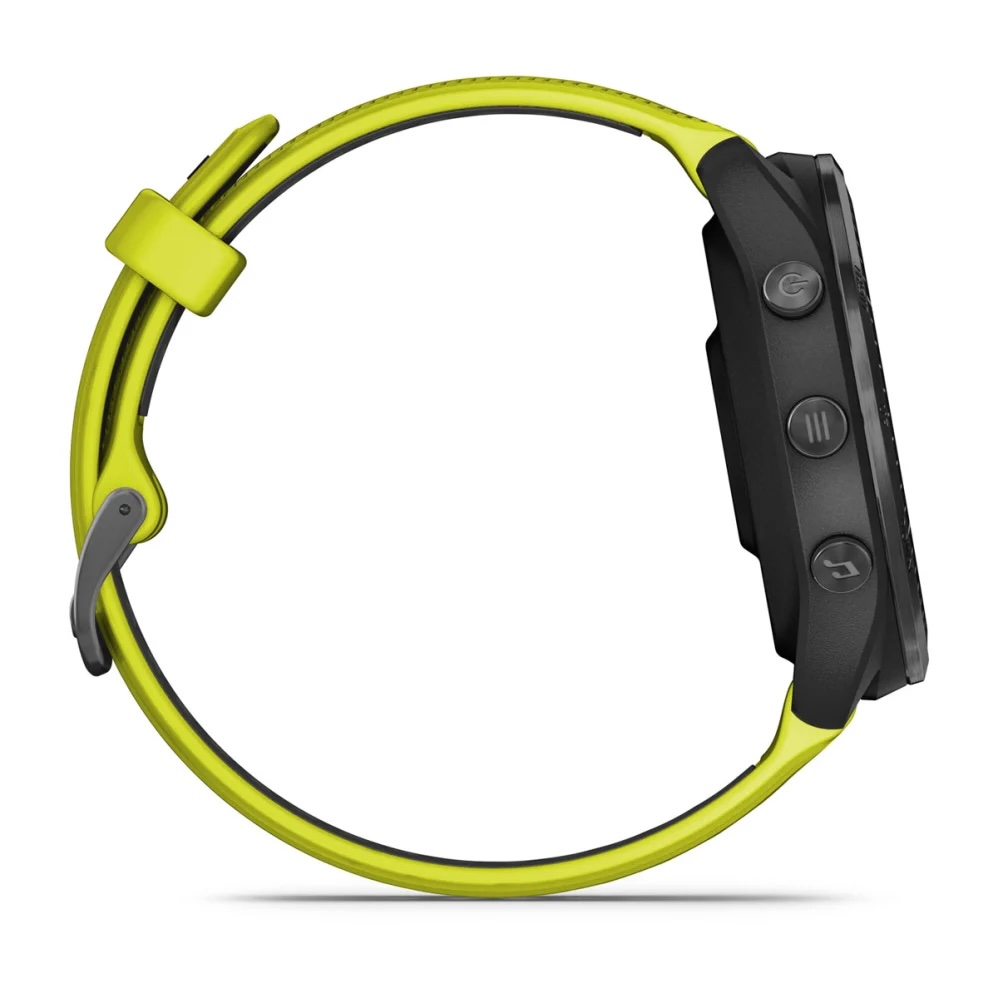 Умные часы Garmin Forerunner 965 Carbon Grey DLC Titanium Bezel with Black Case and Amp Yellow/Black Silicone Band (010-02809-12)