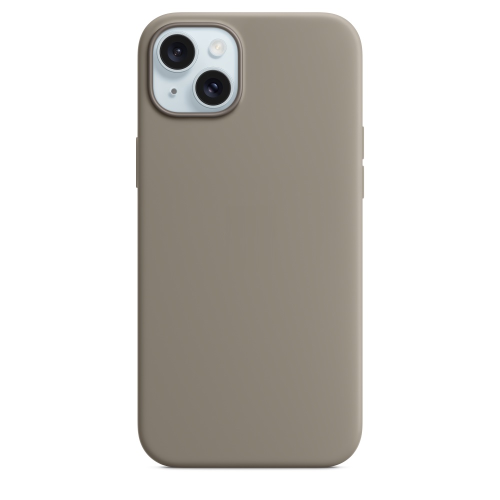 Силиконовый чехол Naturally Silicone Case with MagSafe Clay для iPhone 15 Plus