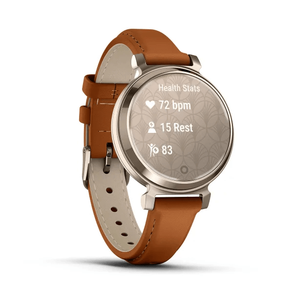 Умные часы Garmin Lily 2 Classic Cream Gold with Tan Leather Band (010-02839-02)