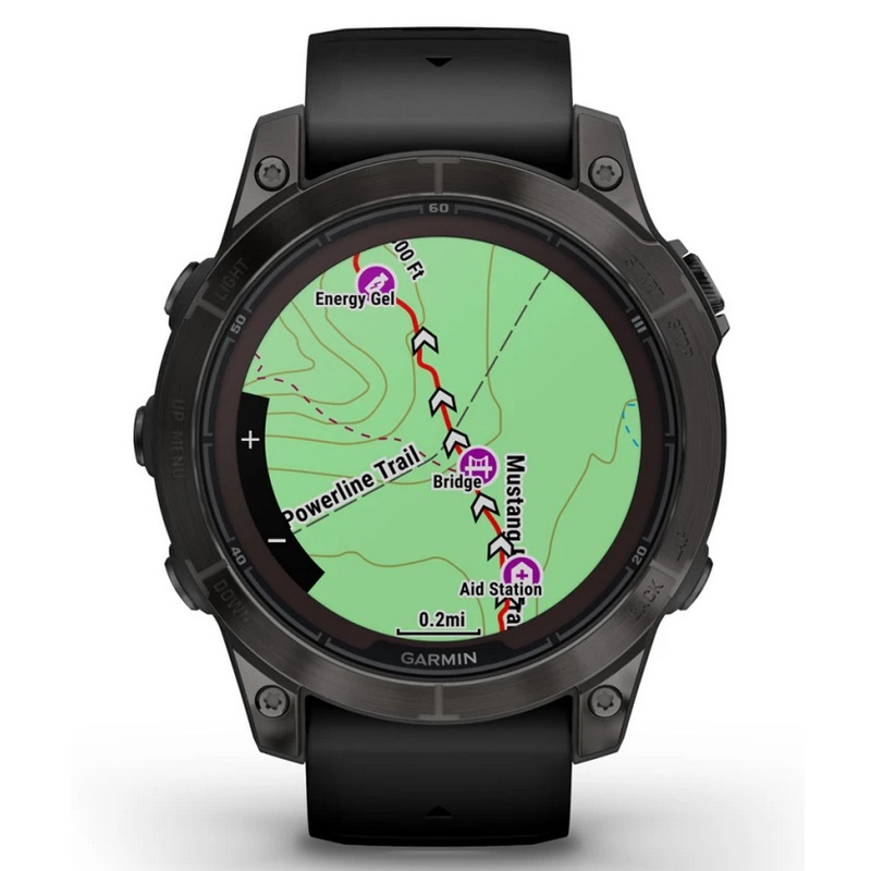 Умные часы Garmin fenix 7 Pro – Sapphire Solar Edition Carbon Gray DLC Titanium with Black Band (010-02777-11)