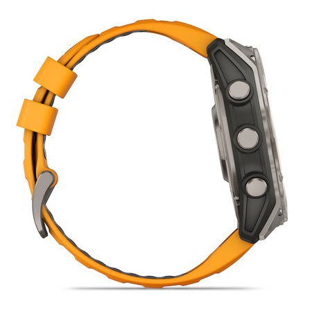 Умные часы Garmin fenix 8 – 51 mm AMOLED Sapphire titanium with a spark orange/graphite silicone band (010-02905-11)