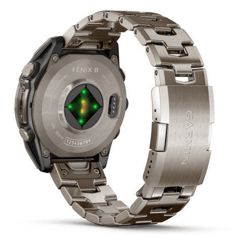Умные часы Garmin fenix 8 – 47 mm AMOLED Sapphire bare titanium, graphite with a titanium band (010-02904-40)