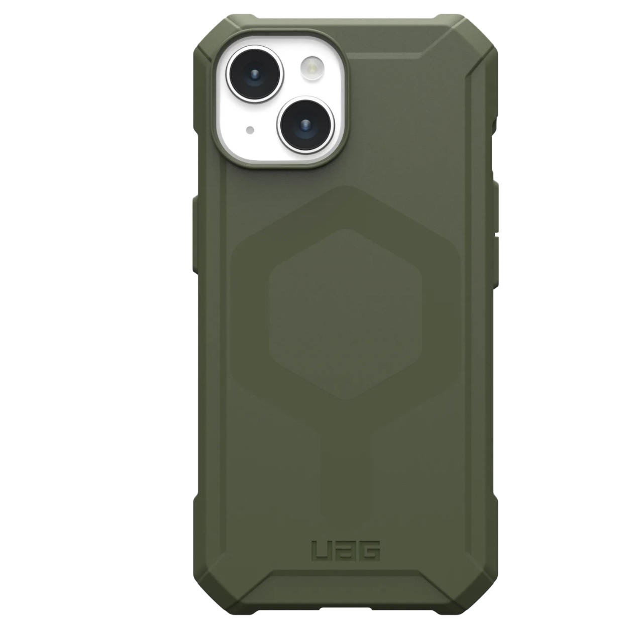 Противоударный защитный чехол UAG Essential Armor MagSafe для iPhone 15 (6.1) Olive Drab