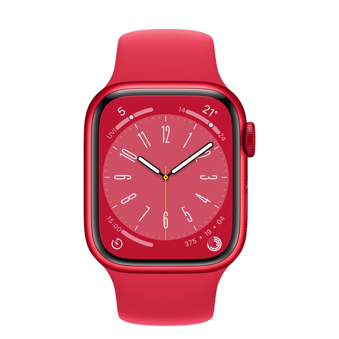 Умные часы Apple Watch Series 8 41 мм Aluminium Case, Red S/M Sport Band