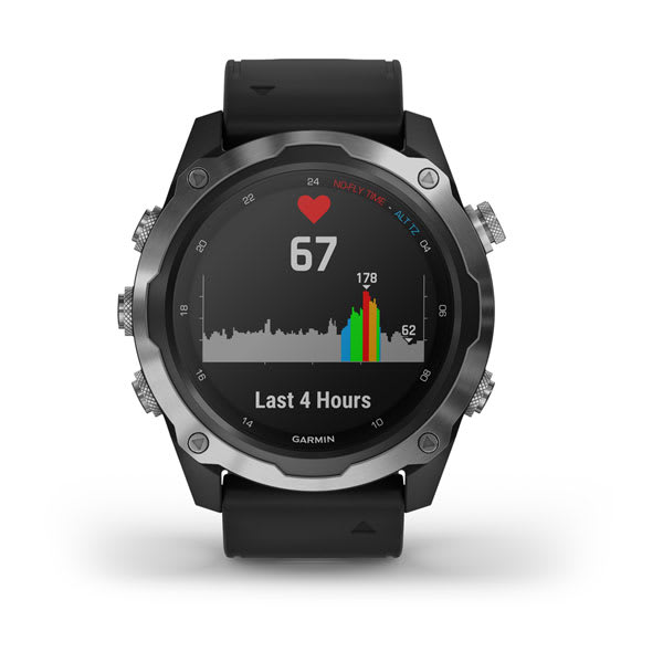 Умные часы Garmin Descent Mk2 Stainless Steel with Black Band (010-02132-10)