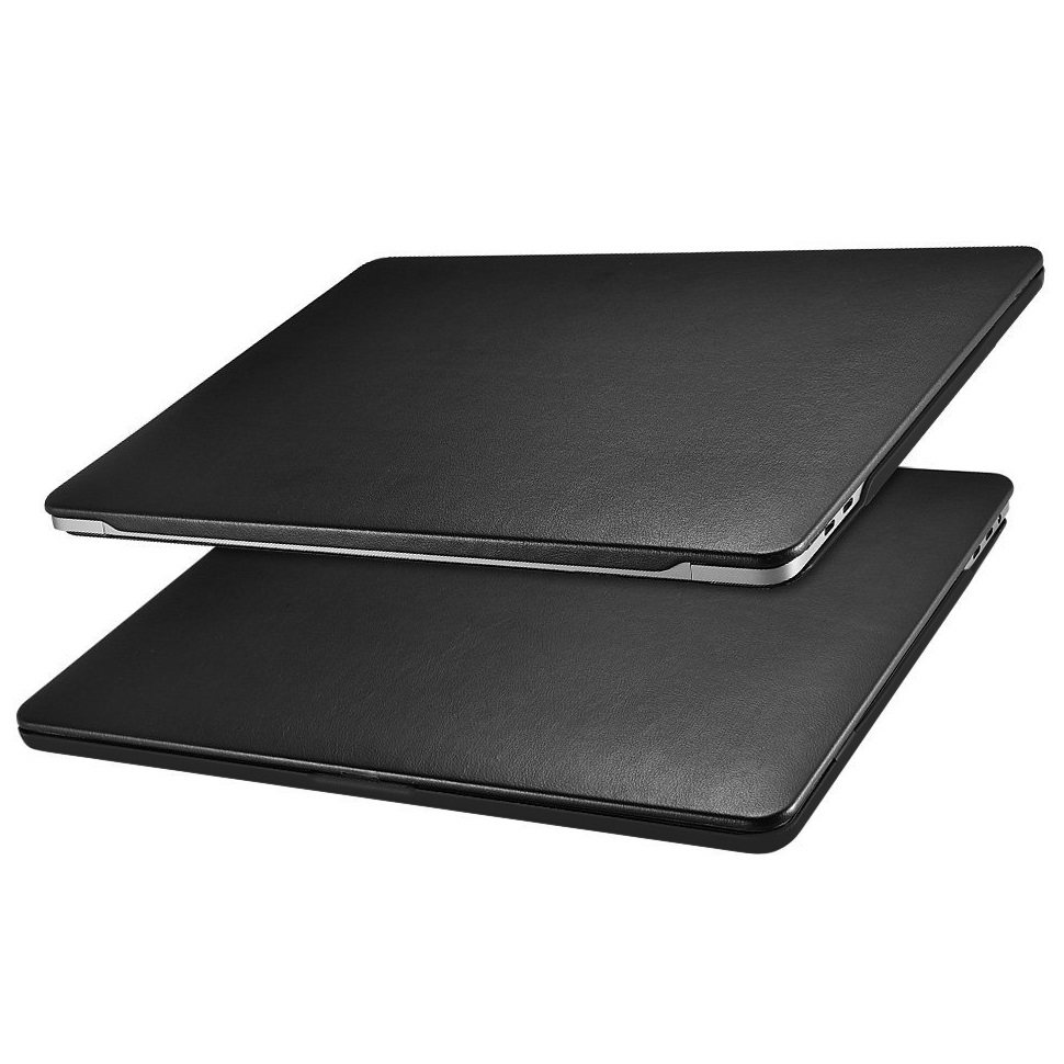 Чехол-накладка Gurdini HardShell Case Black Leather для Apple MacBook Air 13 2018-2021