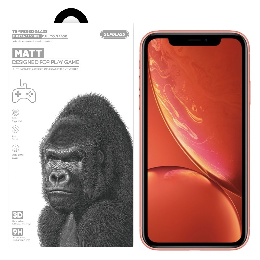 Защитное стекло SupGlass 2.5D Full Cover Matte для iPhone XR/11